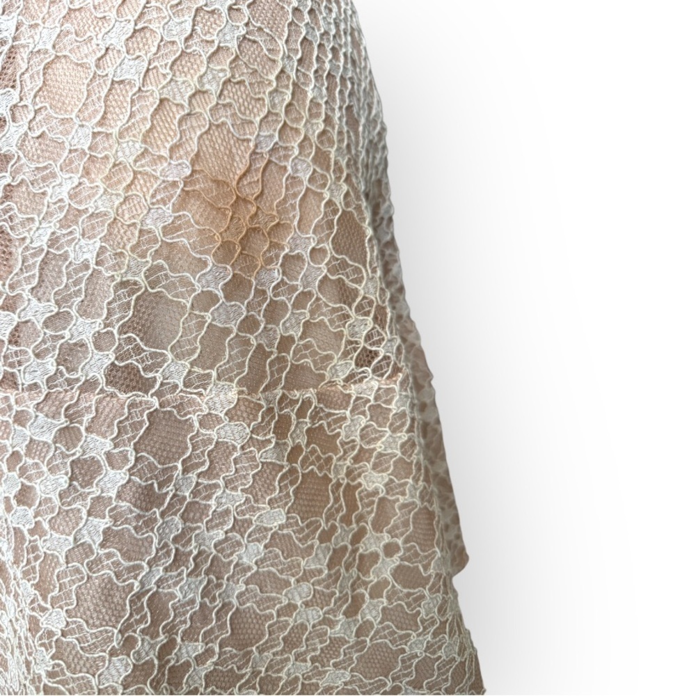 Sandro Peaches Pink Lace Sleeveless Dress Size 3 L (Flawed) - Picture 9 of 16